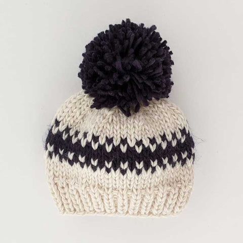 Rebel Natural Knit Beanie Hat : S (0-6 months)