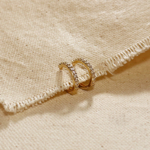 GoldFi - 15mm CZ Hoop Earrings - Lulu Bella Boutique