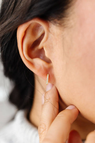 Shop ANDi - Gold Crystal Hoops - Hypoallergenic - Lulu Bella Boutique