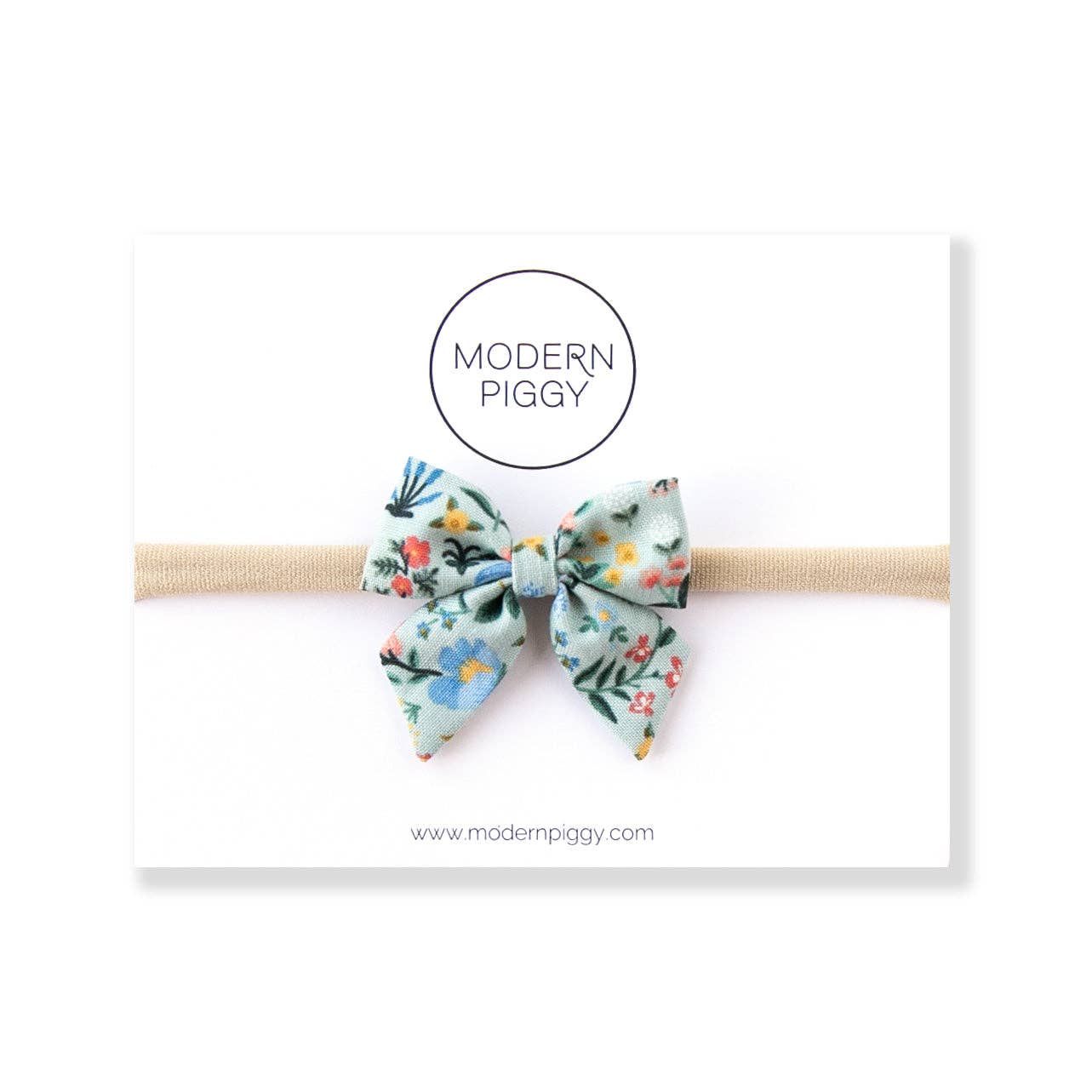 Secret Garden | Mini Piggy Bow: Nylon Headband