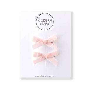 Baby Pink | Mini Ribbon Bow Set