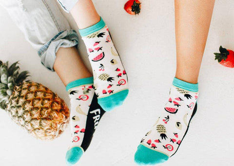 Woven Pear - Shorty Socks, Tutti Frutti - Lulu Bella Boutique
