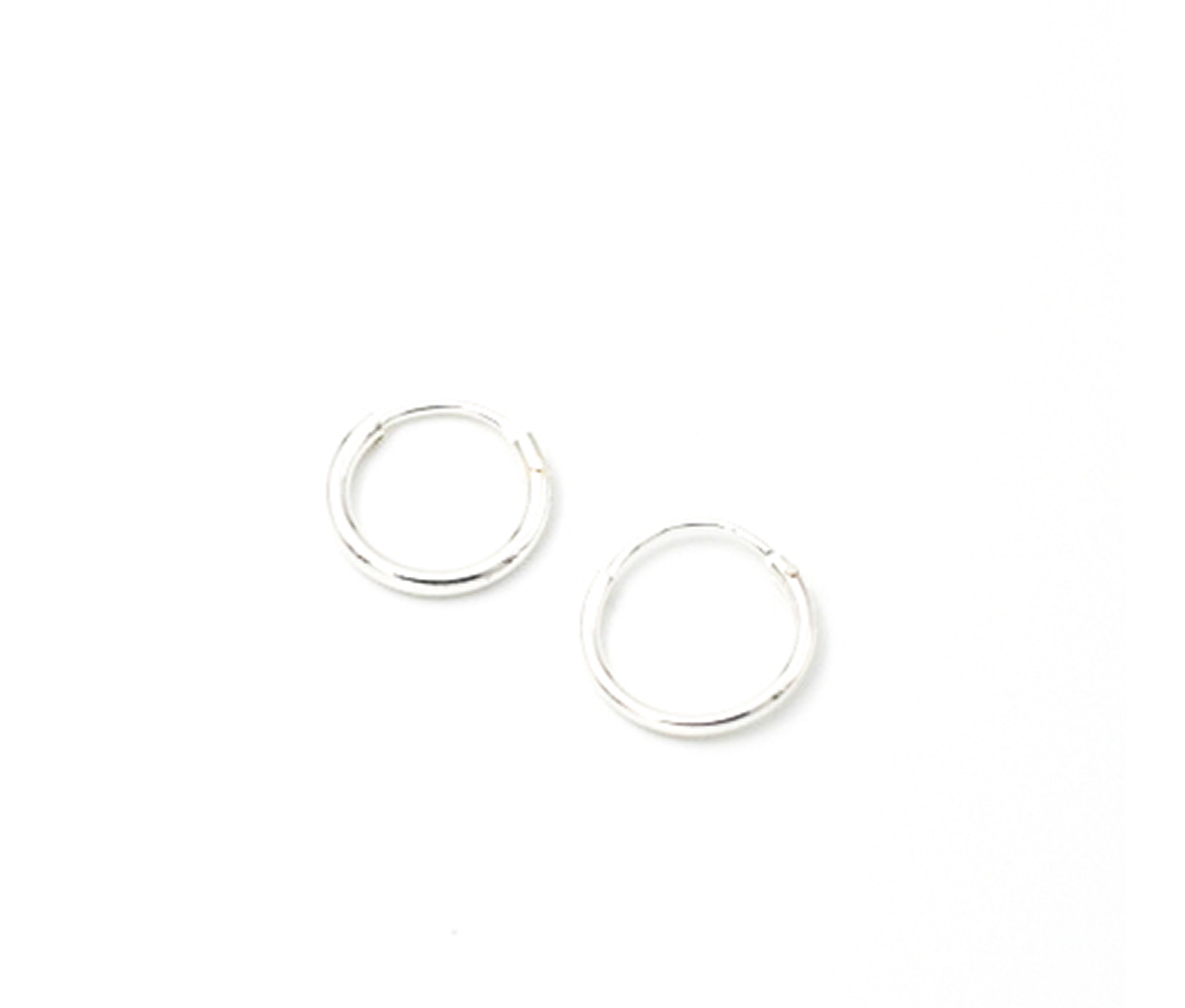 May Martin - Petite Hoops (Silver Colored 10mm)