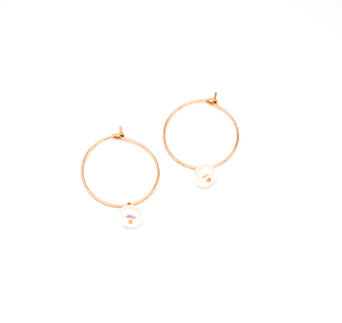 May Martin - Pearl Hoops