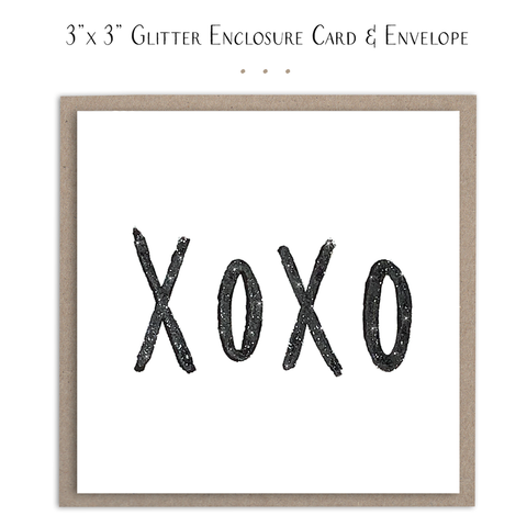 Susan Case Designs - XOXO Kiss Hug Mini Card - Thank You Card - Love Card - Lulu Bella Boutique