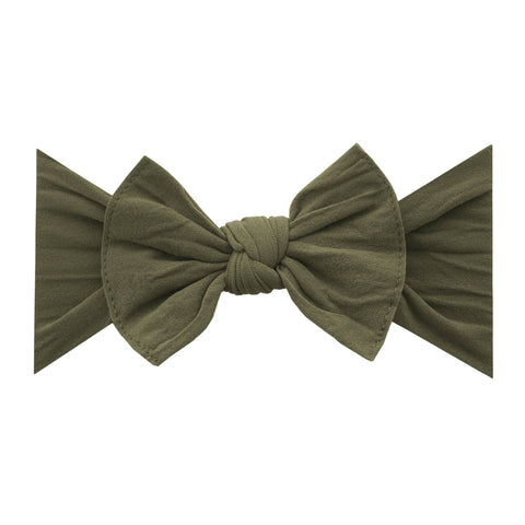 Baby Bling Bows - KNOT: army green - Lulu Bella Boutique