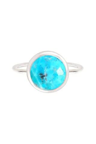 Zoey Simmons - Turquoise Round Ring - SF - Lulu Bella Boutique
