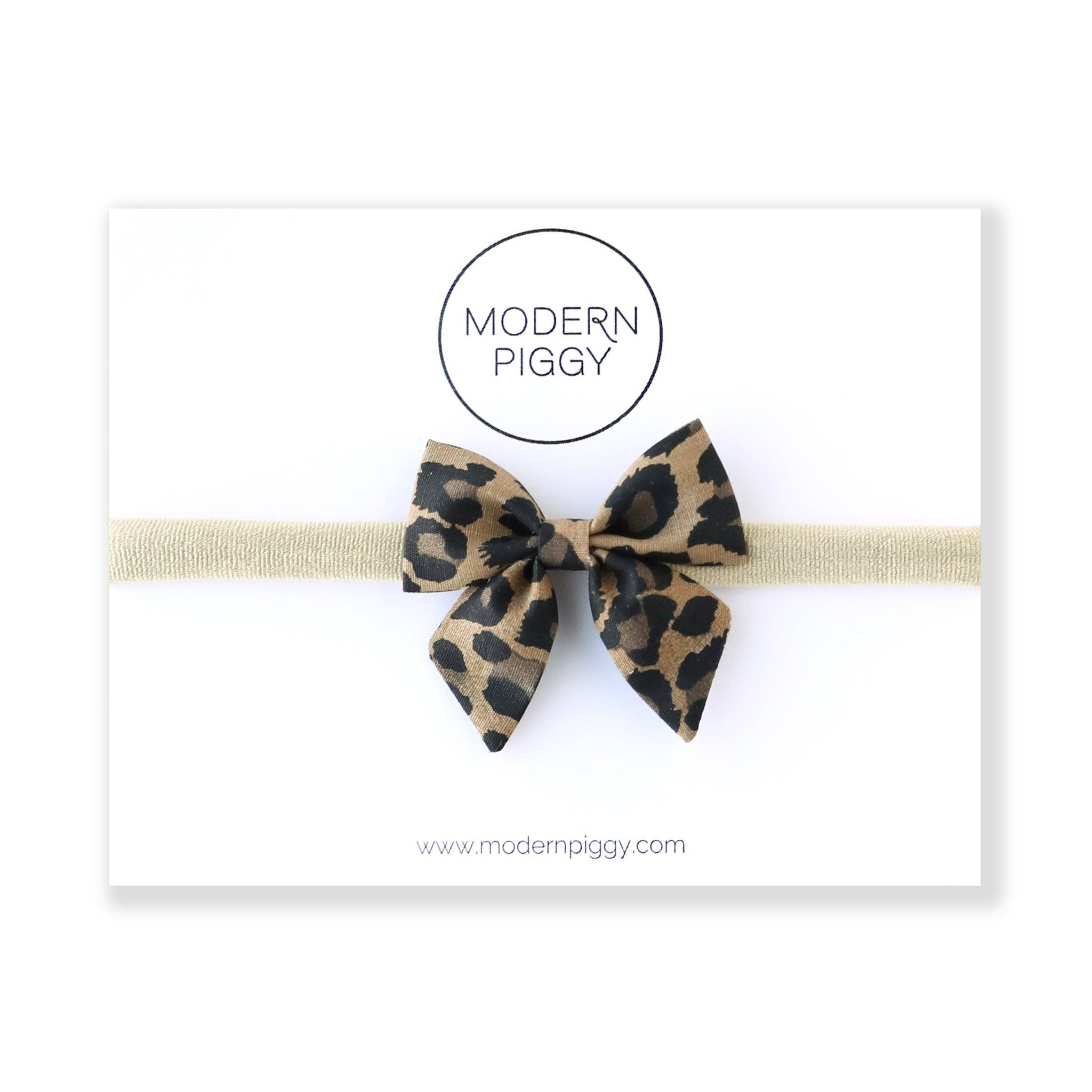 Leopard | Mini Piggy Bow Alligator Clip