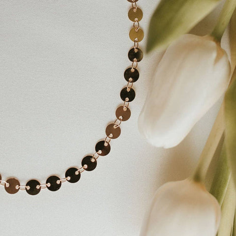 Mauve Jewelry Co. - *Littles* Chloe Gold Filled Coin Necklace - Lulu Bella Boutique