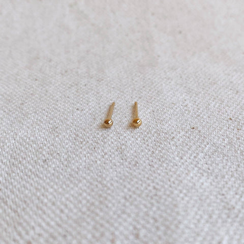 GoldFi - 14k Gold Filled 2.0mm Ball Stud Earrings - Lulu Bella Boutique