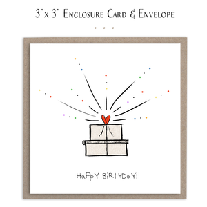 Susan Case Designs - Happy Birthday - Mini Card