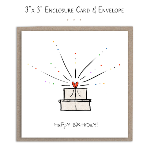 Susan Case Designs - Happy Birthday - Mini Card - Lulu Bella Boutique
