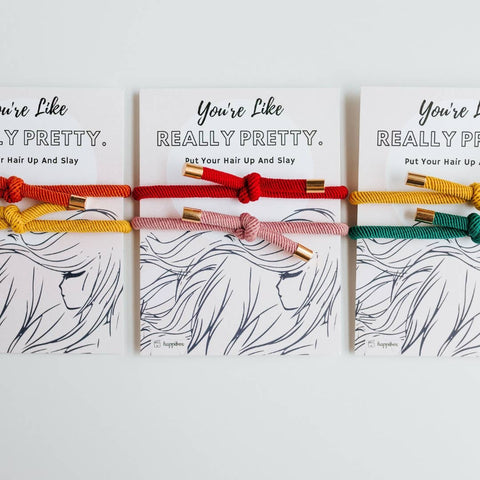 Tiny Gift Society - Really Pretty Double Elastic Hair Tie - Hair Accessory Card - Lulu Bella Boutique