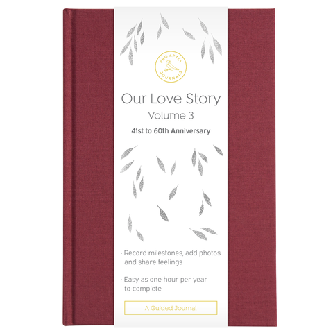 Promptly Journals - Our Love Story | Vol. 3 | Red Merlot - Lulu Bella Boutique