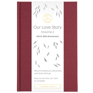 Promptly Journals - Our Love Story | Vol. 2 | Red Merlot