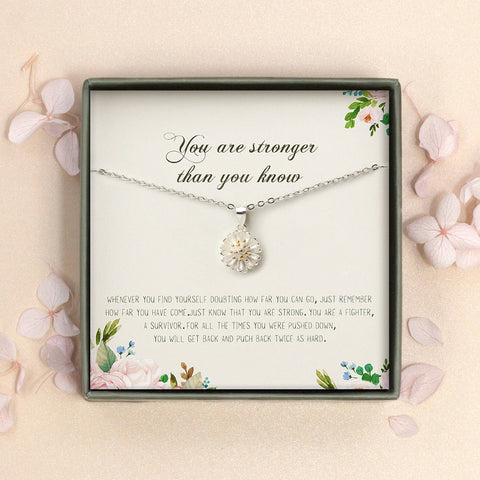 Anavia - You are Stronger Sterling Silver Birthday Gift Necklace - Lulu Bella Boutique
