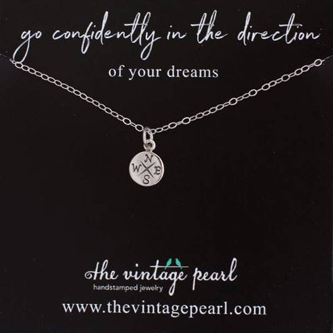 The Vintage Pearl - Go Confidently Necklace (sterling silver) - Lulu Bella Boutique