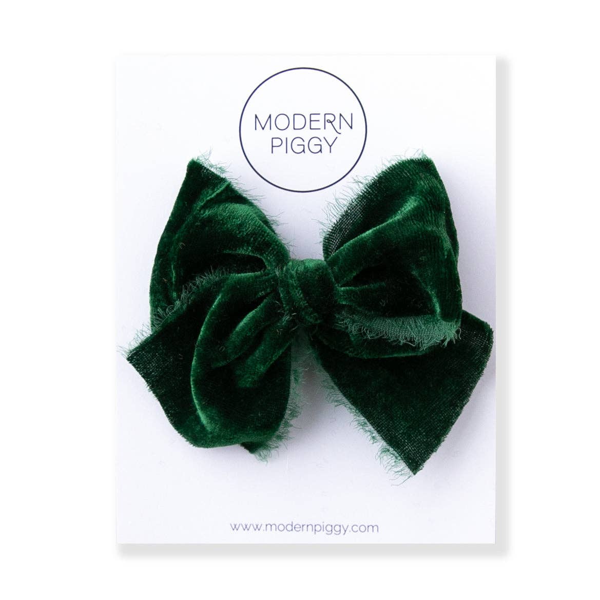 Evergreen | Velvet Ribbon Bow: Nylon Headband