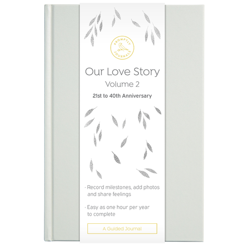 Promptly Journals - Our Love Story | Vol. 2 | White Dove - Lulu Bella Boutique