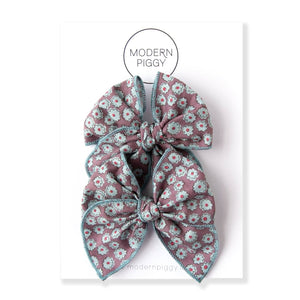 Modern Piggy - Marie | Pigtail Set - Petite Party Bow