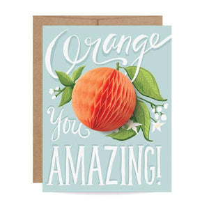 Inklings Paperie - Pop-up Orange Thank You Card - Lulu Bella Boutique