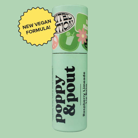 Poppy & Pout - *PRE-ORDER*, Vegan Lip Balm "Sunny Daze" Raspberry Limeade - Lulu Bella Boutique