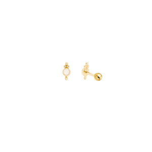 KIKICHIC - CZ Diamond Trinity Screw Flat Back Earrings