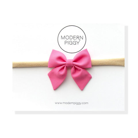 Flamingo | Mini Piggy Bow Alligator Clip