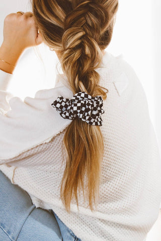 Shop ANDi - Checkerboard Oversized Scrunchie - Lulu Bella Boutique