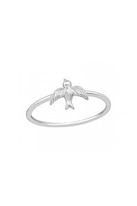 Zoey Simmons - Sterling Silver Swallow Ring - SS