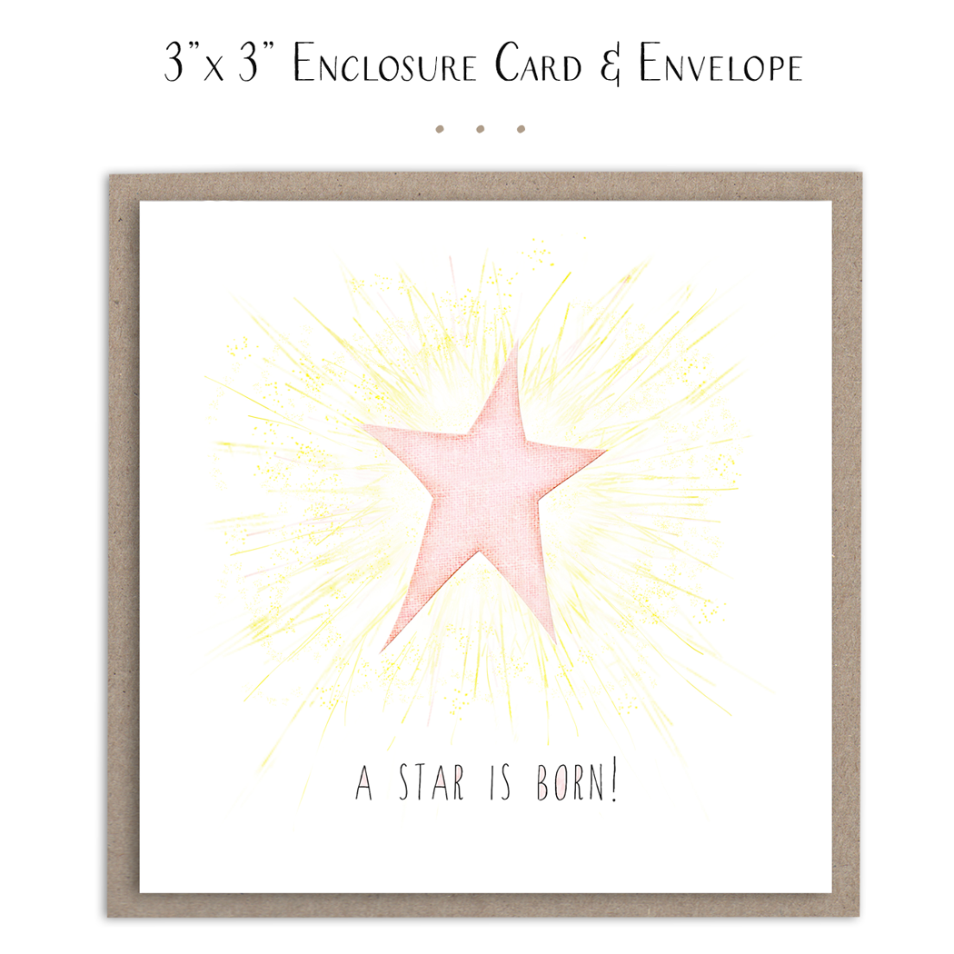 Susan Case Designs - A Star Is Born Mini Card - Pink Star