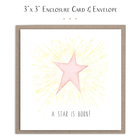 Susan Case Designs - A Star Is Born Mini Card - Pink Star - Lulu Bella Boutique