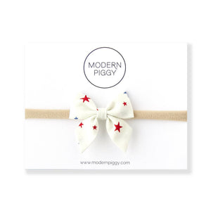 Modern Piggy - U.S.A. | Mini Piggy Bow - Lulu Bella Boutique