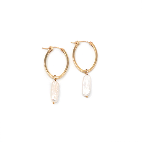 May Martin - Naomi Pearl Earrings