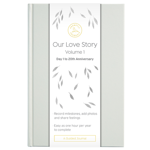 Promptly Journals - Our Love Story | Vol. 1 | White Dove - Lulu Bella Boutique