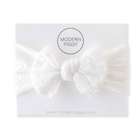 Modern Piggy - Bright White | Baby Band - Lulu Bella Boutique