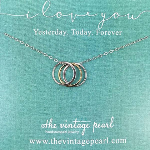 The Vintage Pearl - I Love You Yesterday Today Necklace (sterling silver) - Lulu Bella Boutique