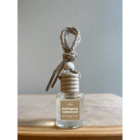 Hanging Car Air Freshener - Mahogany Teakwood - Lulu Bella Boutique