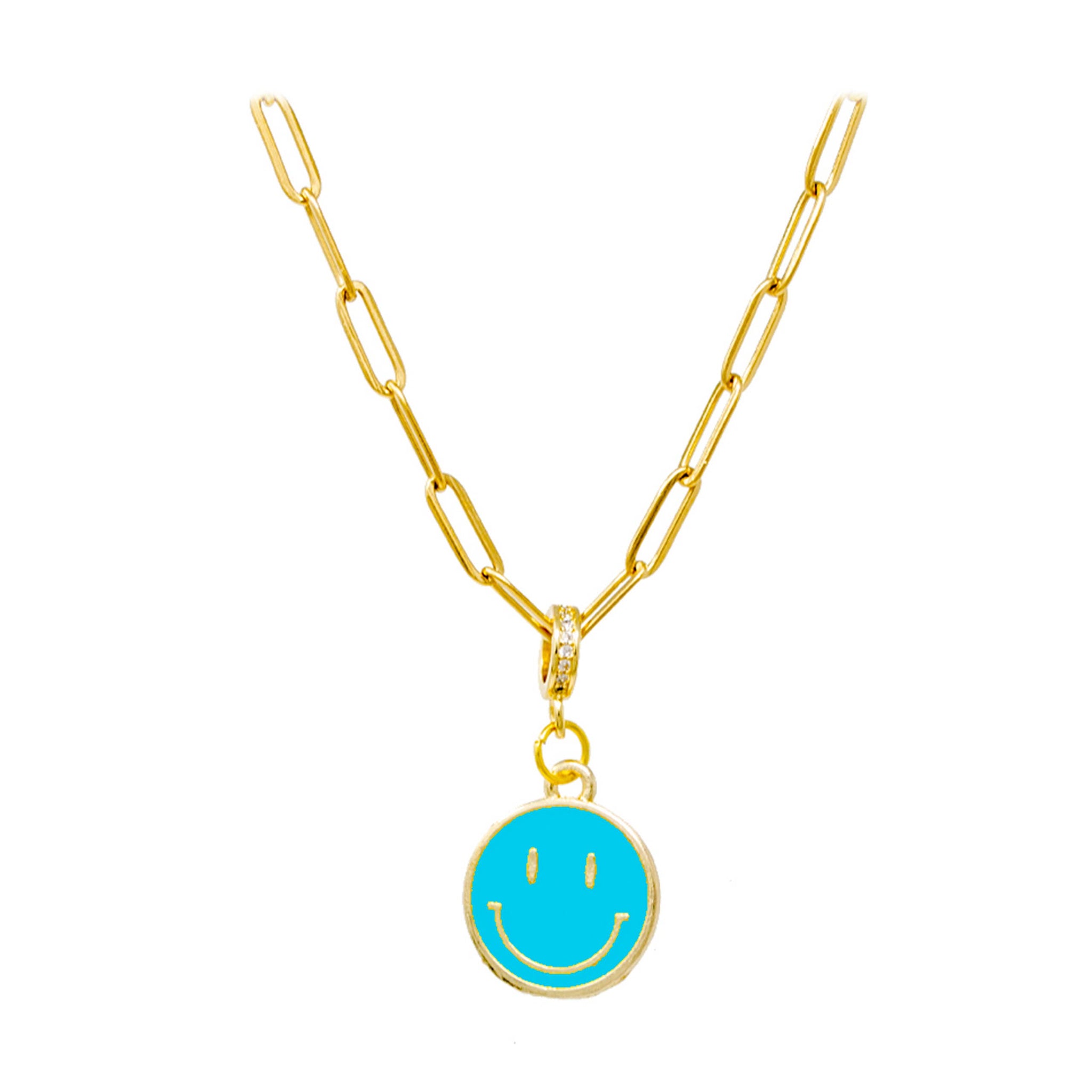 Tiny Treats and ZOMI GEMS - Happy Face Necklace by ZOMI GEMS