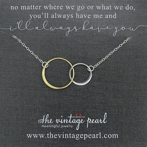 The Vintage Pearl - I’ll Always Have You Necklace (sterling silver & gold) - Lulu Bella Boutique
