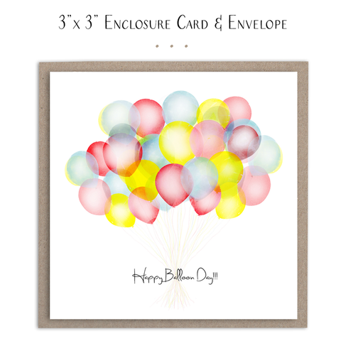 Susan Case Designs - Happy Balloon Day Mini Card - Lulu Bella Boutique