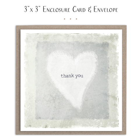 Susan Case Designs - Thank You Heart Mini Card - Lulu Bella Boutique