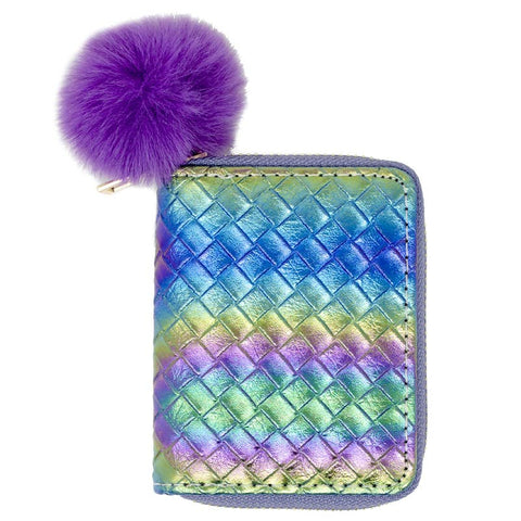 Tiny Treats and ZOMI GEMS - Mermaid Scale Rainbow Wallet - Lulu Bella Boutique