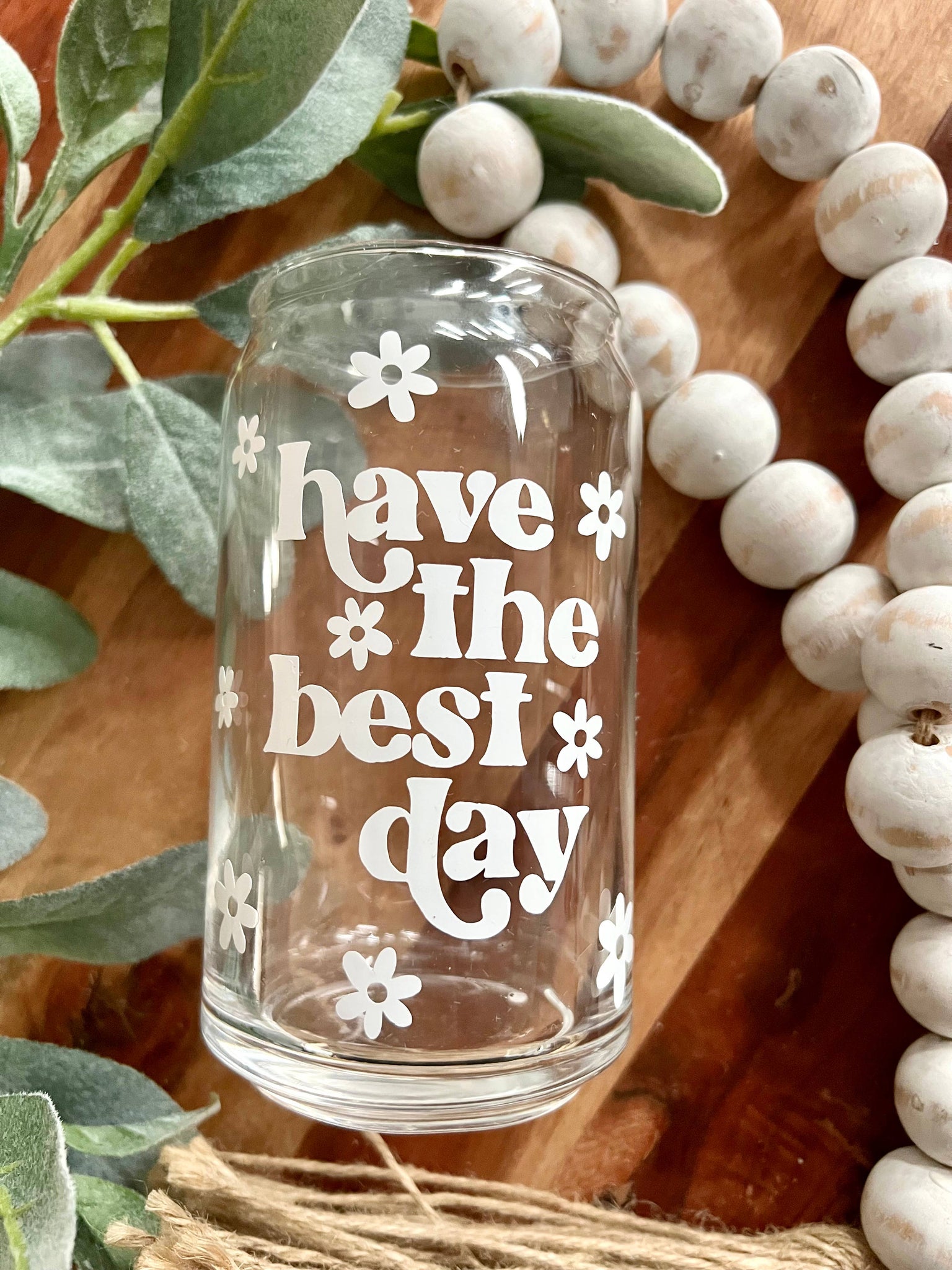 Have The Best Day Beer Can Glass, Manifest, Tumbler, Coffee: 16 oz / Black W/ Lid