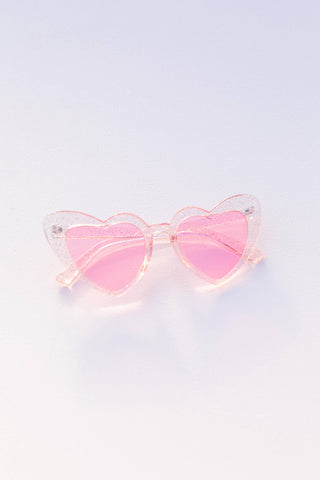 Space 46 Wholesale - Barbie Glitter Heart Sunglasses - Lulu Bella Boutique
