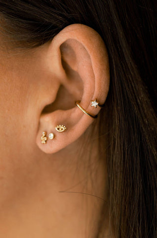 The Land of Salt - Shooting Star Ear Cuff in Gold - No piercing required - Lulu Bella Boutique