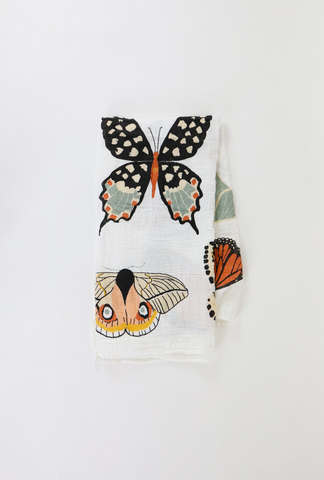 Clementine Kids - Butterfly Collector Swaddle - Lulu Bella Boutique