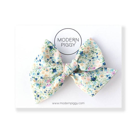 Modern Piggy - Painted Garden | Oversized Hand-tied Bow - Lulu Bella Boutique
