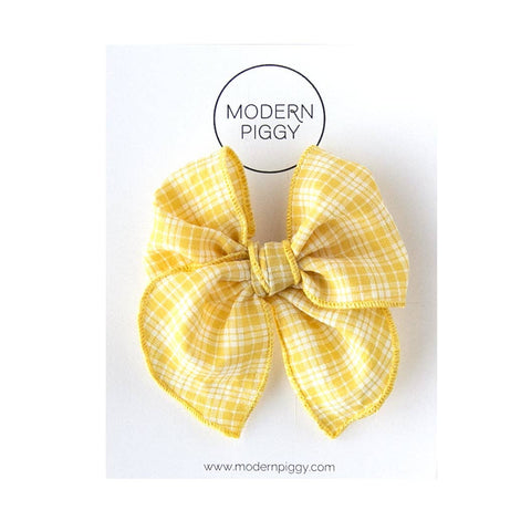 Daffodil | Petite Party Bow Alligator Clip