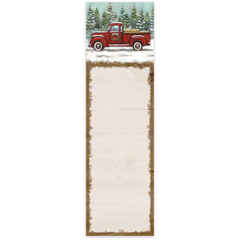 List Notepad - Red Truck - Lulu Bella Boutique